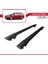 Ford Focus Sw / Estate 2011-2018 Arası ile Uyumlu Hook Model Anahtar Kilitli Ara Atkı Tavan Barı Siyah 3