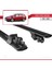 Ford Focus Sw / Estate 2011-2018 Arası ile Uyumlu Hook Model Anahtar Kilitli Ara Atkı Tavan Barı Siyah 5