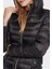 Regular Fit Fermuarlı Kapüşonlu Şişme Mont Bayan Mont 6LTB03 TN88Z 1200 4