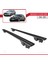 Mercedes C-Class S205 2014-2021 ile Uyumlu Hook Model Anahtar Kilitli Ara Atkı Tavan Barı Siyah 4