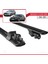 Mercedes C-Class S205 2014-2021 ile Uyumlu Hook Model Anahtar Kilitli Ara Atkı Tavan Barı Siyah 5