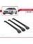 Audi A6 Allroad (C7) 2011-2018 Arası ile Uyumlu Ace-1 Ara Atkı Tavan Barı Siyah 3 Adet Bar 3