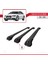 Audi A6 Allroad (C7) 2011-2018 Arası ile Uyumlu Ace-1 Ara Atkı Tavan Barı Siyah 3 Adet Bar 4