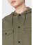 Pamuklu Relaxed Fit Çift Cepli Kapüşonlu Erkek Gömlek 6rzcl1 Z196Z 1784 5