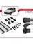 Volkswagen Caddy 2003-2010 Arası ile Uyumlu Ace-1 Ara Atkı Tavan Barı Gri 3 Adet Bar 5
