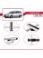 Subaru Legacy 2000-2004 Arası ile Uyumlu Basıc Model Ara Atkı Tavan Barı Gri 3 Adet 4