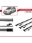 Toyota Sienna (XL20) 2004-2010 Arası ile Uyumlu Basıc Model Ara Atkı Tavan Barı Gri 3 Adet 3