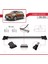 Hyundai I20 Actıve 2015 ve Sonrası ile Uyumlu Fly Model Ara Atkı Tavan Barı Gri 3 Adet Bar 3