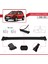 Dacia Sandero Stepway 2008-2012 Arası ile Uyumlu Fly Model Ara Atkı Tavan Barı Siyah 3 Adet Bar 3