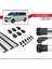 Volkswagen Caravelle (T6) 2015 ve Sonrası ile Uyumlu Ace-1 Ara Atkı Tavan Barı Gri 3 Adet Bar 5