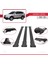 Chevrolet Captiva 2007-2011 Arası ile Uyumlu Fly Model Ara Atkı Tavan Barı Siyah 3 Adet Bar 4