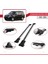Ssangyong Rexton Y200 2001-2005 Arası ile Uyumlu Fly Model Ara Atkı Tavan Barı Gri 4