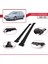 Saab 9-3 Sportwagon 2006-2012 Arası ile Uyumlu Fly Model Ara Atkı Tavan Barı Siyah 4