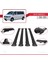 Volkswagen Caravelle (T6) 2015 ve Sonrası ile Uyumlu Fly Model Ara Atkı Tavan Barı Siyah 4 Adet Bar 4