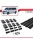 Volkswagen Transporter (T6) 2015 ve Sonrası ile Uyumlu Fly Model Ara Atkı Tavan Barı Siyah 4 Adet Bar 5