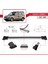 Vauxhall Combo D 2012-2018 Arası ile Uyumlu Fly Model Ara Atkı Tavan Barı Gri 3