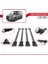 Ford Tourneo Courier 2017 ve Sonrası ile Uyumlu Fly Model Ara Atkı Tavan Barı Gri 4 Adet Bar 4