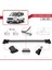 Ford Tourneo Courier 2014-2017 Arası ile Uyumlu Fly Model Ara Atkı Tavan Barı Gri 4 Adet Bar 3