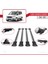 Ford Tourneo Courier 2014-2017 Arası ile Uyumlu Fly Model Ara Atkı Tavan Barı Gri 4 Adet Bar 4