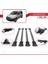Volkswagen Caddy 2003-2010 Arası ile Uyumlu Fly Model Ara Atkı Tavan Barı Gri 4 Adet Bar 4