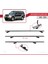 Mitsubishi Pajero (V60) 1999-2006 Arası ile Uyumlu Basıc Model Ara Atkı Tavan Barı Gri 5