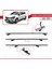 Renault Clio Sport Tourer 2013 ve Sonrası ile Uyumlu Basıc Model Ara Atkı Tavan Barı Gri 5