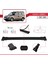 Vauxhall Combo D 2012-2018 Arası ile Uyumlu Fly Model Ara Atkı Tavan Barı Siyah 3 Adet Bar 3