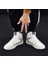 Erkekler ve Kadınlar Için Moda Basketbol Ayakkabıları Açık Sneakers Rahat ve Nefes Basketbol Rahat Spor Botları - Beyaz (Yurt Dışından) 4