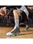 Retro Basketbol Ayakkabıları Erkek Nefes Alabilir Kaymaz Rahat Spor Ayakkabı - Gri (Yurt Dışından) 5