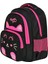 Okul ve Beslenme Çantası Seti 2 Parça Siyah Pembe Kedi Desenli 38x29x20 cm Dayanıklı 2