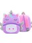 Hayvanat Bahçesi Serisi Peluş Çocuk Okul Çantası Unicorn Mor (Yurt Dışından) (Yurt Dışından) 1