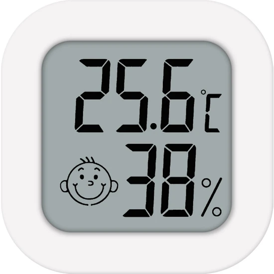 Ninglongrankai Mini Higrometre Kapalı Ev Elektronik Dijital Bebek Odası Kuru Termometre Sıcaklık Ölçer (Yurt Dışından)