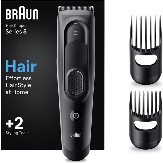 Braun Series 5 HC5330, Erkekler Için 17 Uzunluk Ayarına Sahip Saç Kesme Makinesi