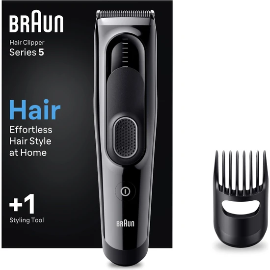 Braun Series 5 HC5310, Erkekler Için 17 Uzunluk Ayarına Sahip Saç Kesme Makinesi