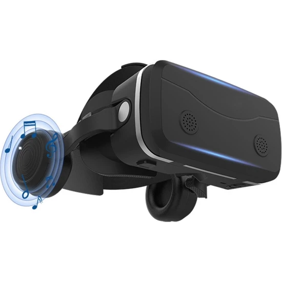 VR SHINECON SCG15E Sanal Gerçeklik Gözlükleri 4.7-7 Inç Cep Telefonları Için Stereo Kulaklıklı - Siyah