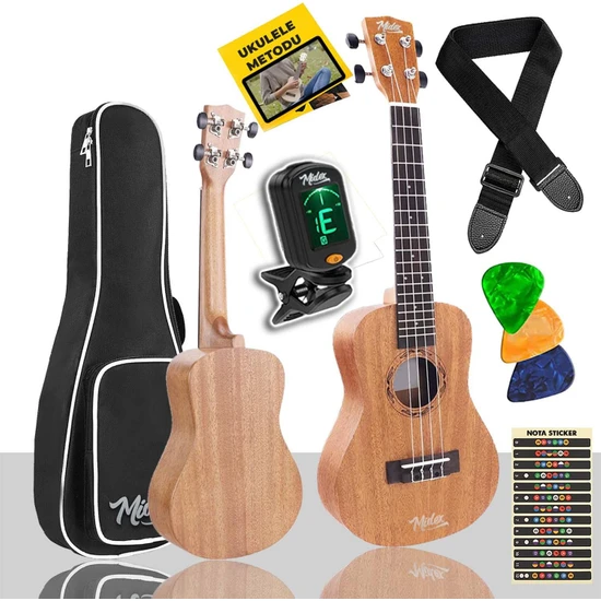 Midex SP-21MC Set Maun Soprano Ukulele (Case Tuner Metod Askı Pena)