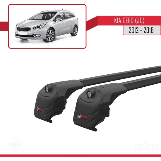 Barres De Toit Aluminium Apline ACE-3 Pour Peugeot Partner 2019-2025 - Porte-Bagages Noir 2 Barres - Charge Max 75kg