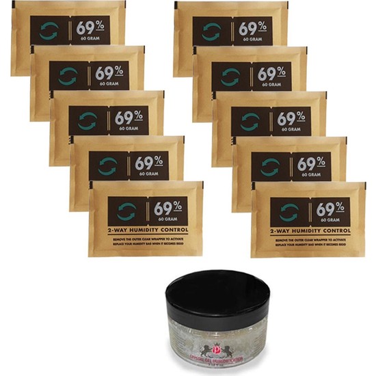 Humidity 69 60G Humidor Puro Kutusu Nemlendirici 10LU Paket Fiyatı