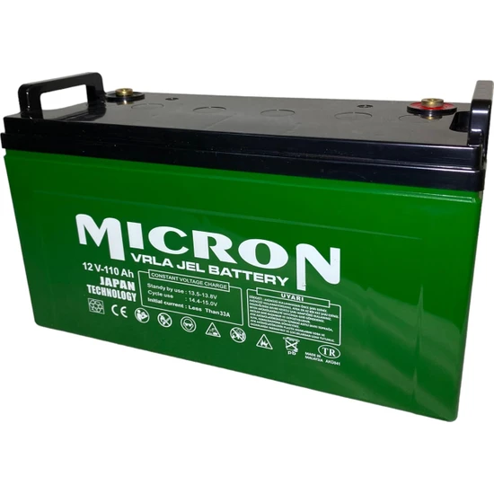 Micron  12V 110 Ah Japon Teknoloji Vrla  Malezya Üretimi Jel  Akü (Batarya, Pil)