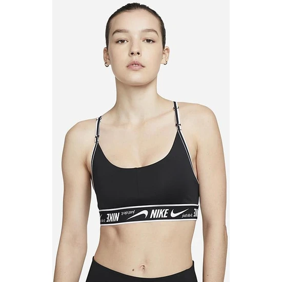 Nike W Df Indy Logo DM0560-010 Kadın Bra Sporcu Büstiyer