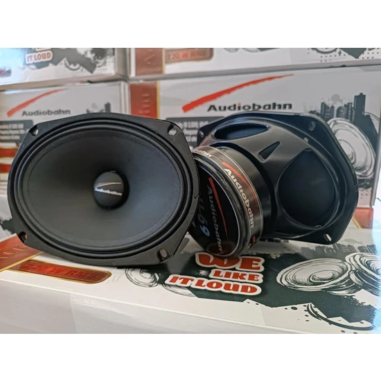 Audiobahn AU69 220 Rms Oval Midrange Takımı