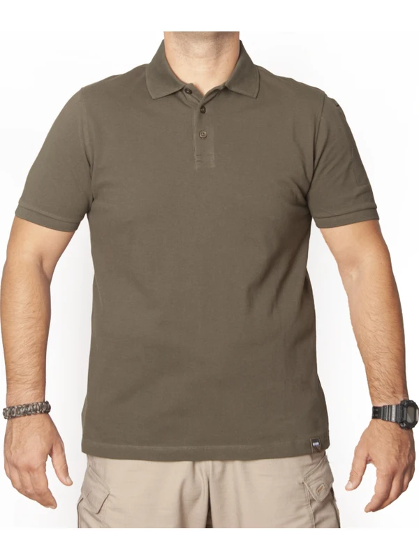 Yds Professional Polo T-Shirt -Haki (Profesyonel Kisa Kollu Polo T-Shirt)