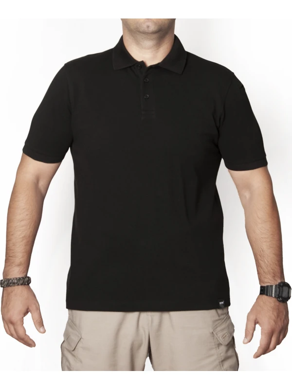 Yds Professional Polo T-Shirt -Siyah (Profesyonel Kisa Kollu Polo T-Shirt)