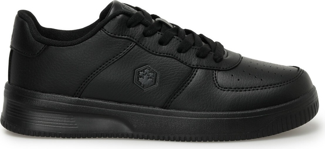 Lumberjack Siyah Kadın Sneaker Suni Deri Malzemeden Düz Tabanlı Konforlu Ayakkabı görsel 8
