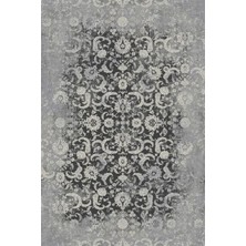 Romans Halı Çam Halı Naturel 1715 Gri Romans Halı Eskitme Desenli Makine Halısı