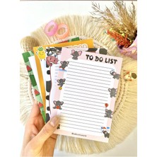 Aşktan Basım Hizmetleri Aşktan Basım 4lü Note Pad To Do List Bloknot 10X14 cm