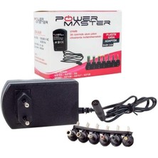 Mcm Group Powermaster PM-18745 3 Volt - 12 Volt 3 Amper Çok Uçlu Ayarlı Kademeli Adaptör