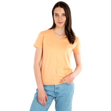 Story Of Basics V Yaka Kısa Kollu Kadın T-Shirt