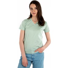 Story Of Basics V Yaka Kısa Kollu Kadın T-Shirt