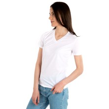 Story Of Basics V Yaka Kısa Kollu Kadın T-Shirt
